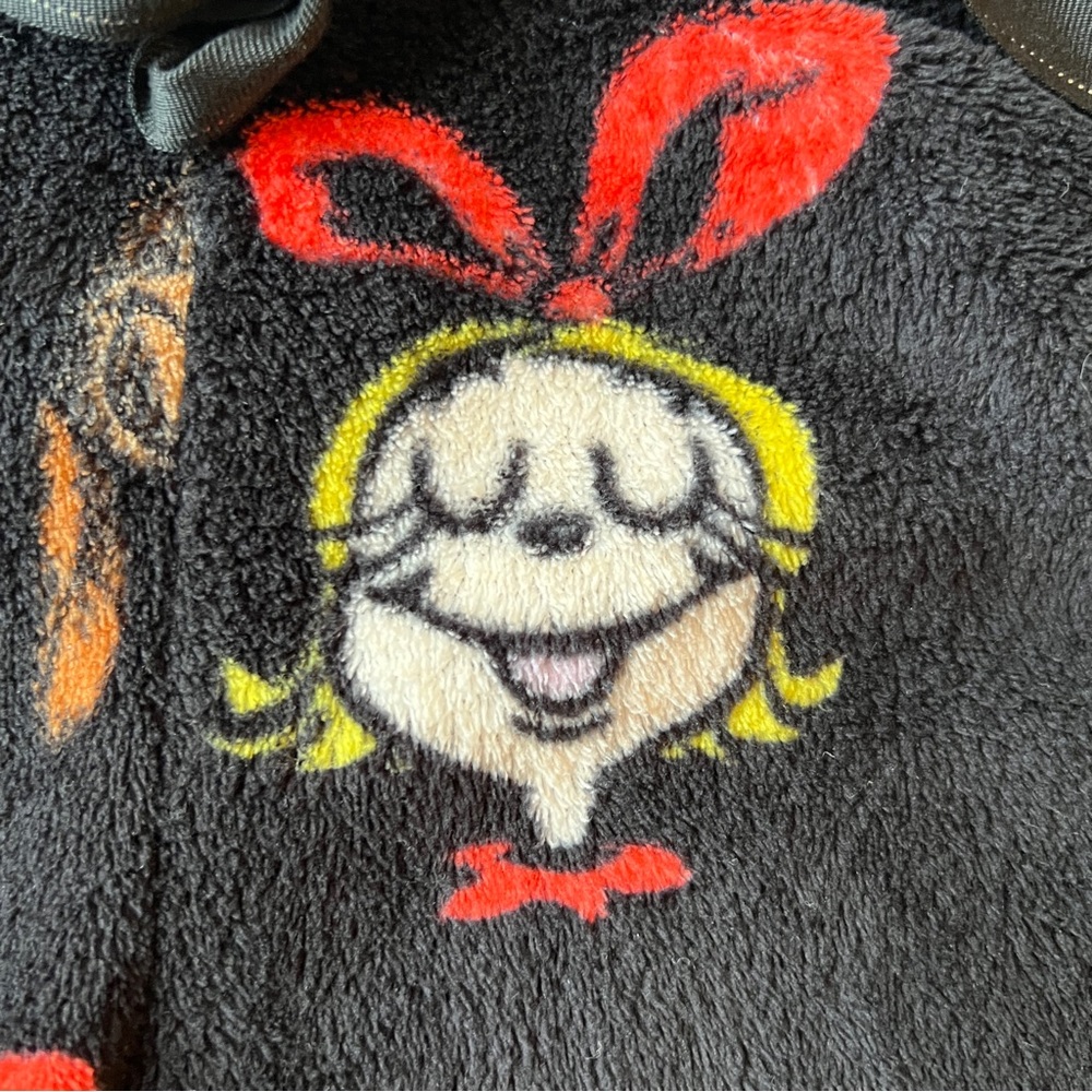 Dr. Seuss Pajama Pants Women's Size M Grinch & Cindy Lou Print Black - Picture 9 of 13